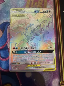 Moltres & Zapdos & Articuno GX - 69/68 - Pokemon Hidden Fates Secret Rare HP - Image 1