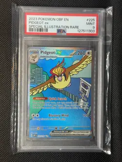 2023 Pokemon English Obsidian Flames OBF Pidgeot ex 225/197 SIR PSA 9 MINT - Image 1