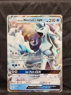 Alolan Ninetales GX - Holo #22/145 Ultra Rare Pokemon SM - Guardians Rising NM - Image 1