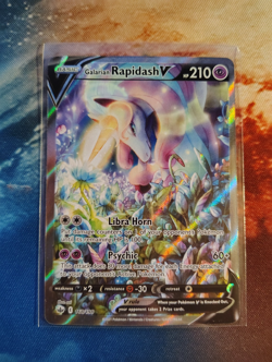 POKEMON TCG Galarian Rapidash V 168/198 Chilling Reign Alternate Art Holo - NM/M - Image 1