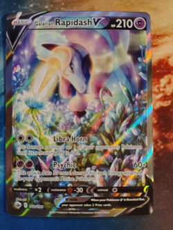 POKEMON TCG Galarian Rapidash V 168/198 Chilling Reign Alternate Art Holo - NM/M - Image 2