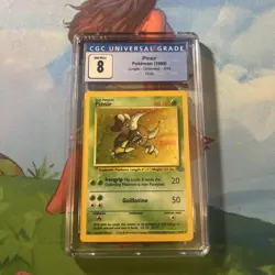 Pokemon TCG Pinsir 1999 Jungle 9/64 Holo Rare CGC 8 - Image 1