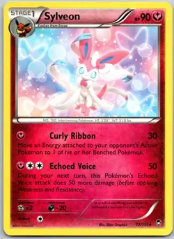 Sylveon 72/111 Rare XY - Furious Fists LP - Image 1