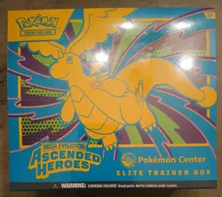 Pokemon TCG - Ascended Heroes Pokemon Center ETB Elite Trainer Box Sealed - Image 1