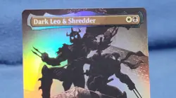 Dark Leo And Shredder Borderless Foil NM/M - MTG - TMNT - TMT 220 Ships In A Box - Image 2