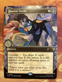MTG Elemental Frame Painful Truths Secret Lair X Avatar: The Last Airbender NM!! - Image 1