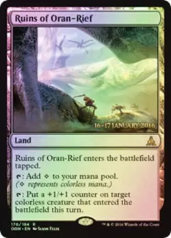 Near Mint x 1 Ruins of Oran-Rief - Foil - Prerelease Promo Oath of the Gatewatch - Image 1