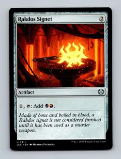Rakdos Signet Commander: The Lost Caverns of Ixalan Non-Foil MTG NM - Image 1