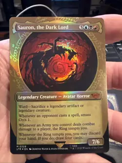 Sauron, the Dark Lord (Showcase Foil) Lord of the Rings 329 NM - Image 1