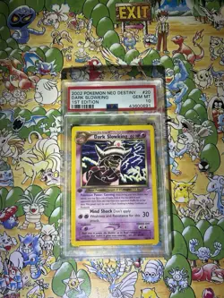Pokemon TCG Dark Slowking Neo Destiny 1st Edition #20/105 PSA 10 Rare 2002 - Image 1