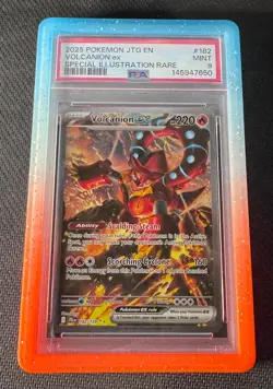 Pokemon Volcanion EX 182 Journey Together PSA 9 MINT - Image 1