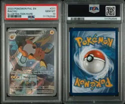 Raichu #211 2023 POKEMON PAL EN-PALDEA EVOLVED ILLUSTRATION RARE PSA 10 GEM MINT - Image 3