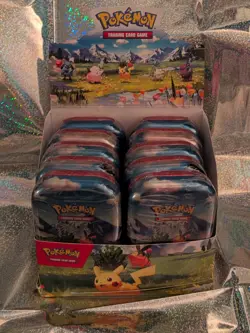 POKEMON TCG ASCENDED HEROES FACTORY SEALED MINI TINS LOT OF 10 WITH DISPLAY BOX - Image 5