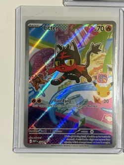 Pokemon First Partner Illustration Collection Gen 7 Rowlet, Litten, And Popplio - Image 3