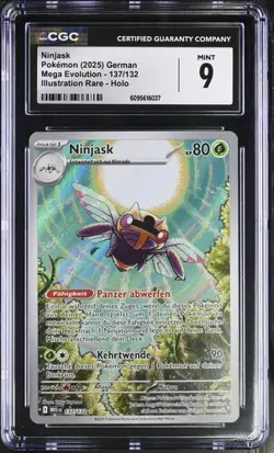 Ninjask 137/132 Pokemon TCG Mega Entwicklungen Deutsch CGC PSA 9 - Image 1