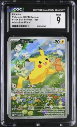 Pikachu PSA CGC 9 SVP 088 SV Black Star Promo Pokemon Karte German - Image 1