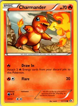 Charmander 17/113 Legendary Treasures Pokemon TCG LP - Image 1