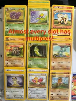 660 Pokemon Collection Binder Vintage, Charizard, Holos Rares, Japan,duplicates! - Image 3
