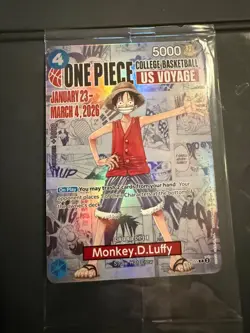 Monkey.D.Luffy (055) (College Basketball US Voyage) P-055 One Piece Promotion... - Image 1