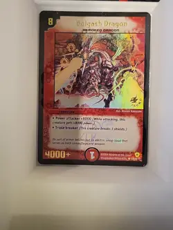 Duel Masters TCG Bolgash Dragon Foil Promo Card L20/20 Y1 CCG - Image 1