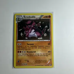 Pokemon 2011 Near Mint NM Krookodile Black & White 65/114 Holo Card - Image 1