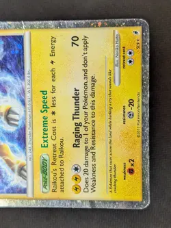 Raikou SL9 - Call of Legends Shiny Holo Rare Pokemon TCG HP/DMG - Image 5