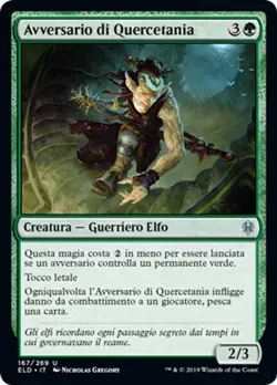 MTG OAKHAME ADVERSARY FOIL EXC - AVVERSARIO DI QUERCETANIA - ELD - MAGIC - Image 1