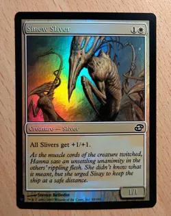Mtg Magic: # FOIL # Sehnenremasuri,Sinew Sliver, English, Remasuri Pumper - Image 1