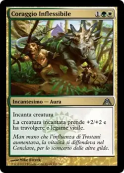 Set 4x Coraggio Inflessibile (Unflinching Courage) - MtG DGM-IT - Image 2