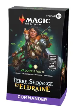 Magic: The Gathering Terre Selvagge di Eldraine Commander Deck Valore e Virtu... - Image 1