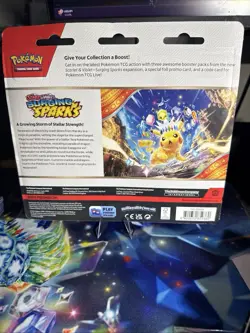Pokemon TCG: Scarlet Violet Surging Sparks 3 Pack Booster Blister Zapdos - Image 2