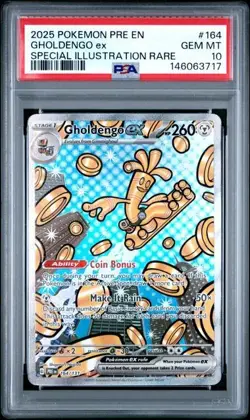 2025 Pokemon Prismatic Evolutions - Gholdengo Ex 164/131 SIR - PSA 10 - Image 1