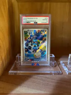 2023 POKEMON SVI EN-SCARLET & VIOLET ILLUSTRATION RARE #215 RIOLU PSA 10 - Image 1