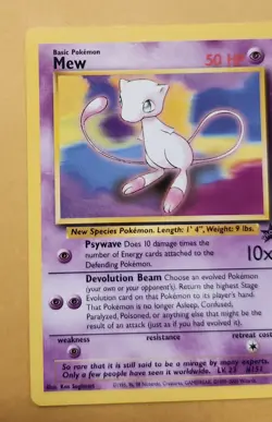 2000 Pokemon Mew Promo original owner never played - Image 4