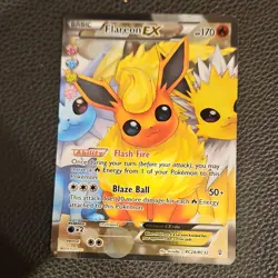 Pokemon Flareon EX Full Art Ultra Rare Holo RC28/RC32 Generations 170 HP - Image 2