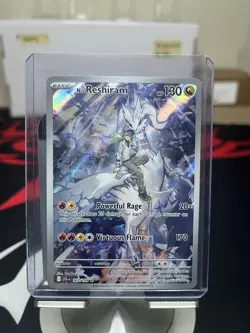 Pokemon TCG N's Reshiram 167/159 Journey Together Holo IR Illustration Rare NM - Image 1