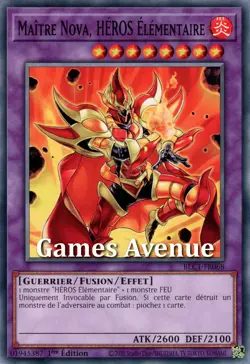 Yu-Gi-Oh ! Maitre Nova, HEROS Elementaire BLC1-FR068 VF/COMMUNE - Image 1