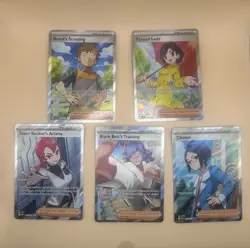 Pokemon Trainer Full Art Bundle Lot 5 Cards Brock /Cheren/Parasol Lady/Ariana - Image 1