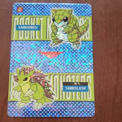 Pokemon Pocket Monsters Sandshrew Sandslash Eevee Jolteon Trading Cards Lot - Image 1