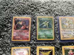 Vintage Pokemon Card Lot – Holo Cards – Zapdos, Dark Charizard Laminated - Image 2