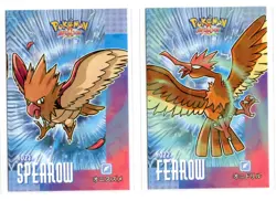 Pokemon Card Database Attacks Cracked Ice Holo Spearow #021 & Fearow #22 - Image 1