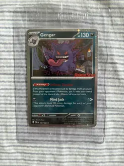 SEALED - GREAT CENTERING Gengar GameStop Exclusive Promo Card 050/088 English - Image 1