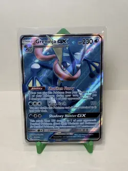 Pokemon Greninja GX 120/131 Ultra Rare Full Art Holo SM Forbidden Light TCG Card - Image 1