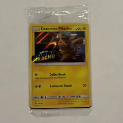 Pokemon TCG Detective Pikachu SM190 Promo Card Sealed NEW - Image 1