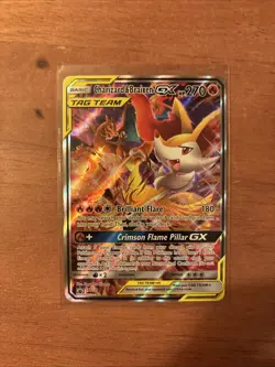 Pokemon TCG Charizard & Braixen GX SM230 Holo Promo Card - Image 1
