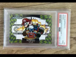 PSA 10 Luigi Super Mario Kart - Nintendo Banpresto Card Vintage 1993 - Image 1