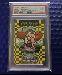 PSA 10 Luigi Super Mario Kart - Nintendo Banpresto Card Vintage 1993 - Image 4