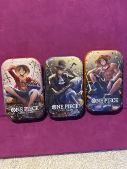 Set of 3 One Piece TCG Card Game - Mini Tins Vol.2 English OP 13 Art Set All 3 - Image 1