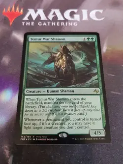 Mtg. Temur War Shaman. Foil Promo. Unique and Miscellaneous. Lp - Image 1