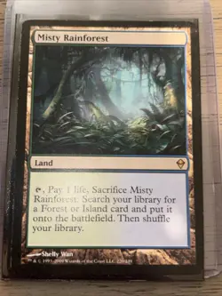 Magic The Gathering Misty Rainforest #220 Zendikar Regular AA - Image 1